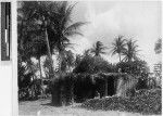 Man sitting in front of a hut near Lahaina, Maui, Hawaii, ca. 1920-1940