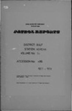 Patrol Reports. Gulf District, Kerema, 1957-1958