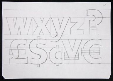 Churchward Type Style Exbold 2002 Sketch