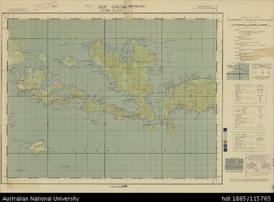 Papua New Guinea, Southern New Guinea, Sideia Island, 1 Inch series, Sheet 1801, 1944, 1:63 360