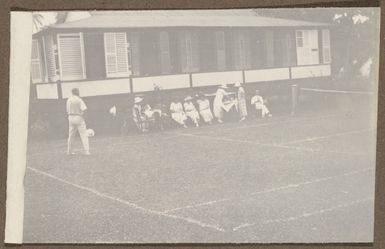 Europeans socialising in Samoa