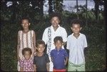 Mogiovyeka with his wife and four children, including Imala (left) and Louie Tanai (right)