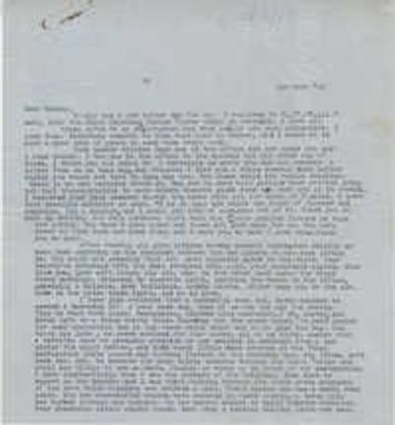 Letter from Gertrude Sanford Legendre, January 24, 1944