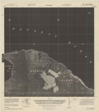 Special map, northeast New Guinea (Mt Malangis , back)