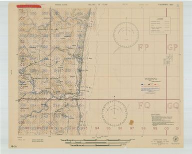 Island of Guam: Talofofo Bay - Special Air and Gunnery Target Map