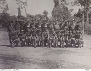 TOROKINA, SOUTH BOUGAINVILLE ISLAND, 1945-10-19. UNIDENTIFIED MEMBERS OF THE 312TH LIGHT AID DETACHMENT, 29TH BRIGADE. (PHOTOGRAPHER PTE P. SPIDEN)