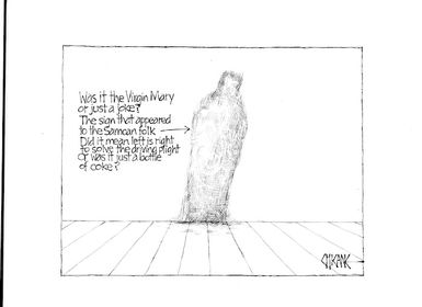 Was it the Virgin Mary or just a joke? 18 September 2009
