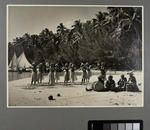Tahitian performers on beach