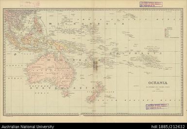 Oceania, Historic Atlas, 1888