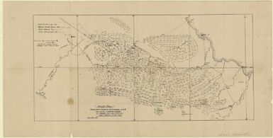 Rough plan shewing route followed by W.R. Humphries A.R.M. from Nepa (Lakekamu Golfield [ )] to Morobe Bnt Adm. G.N.G and 10MA (Mambare Division Papua [ )] July-Sept. 1917