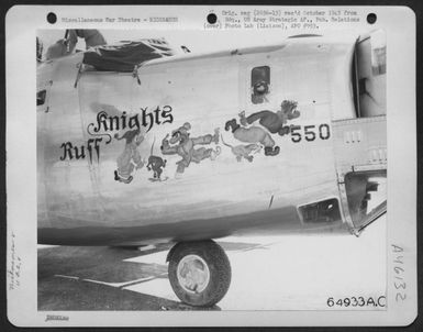 The Consolidated B-24 Liberator 'Ruff Knights' Of The 11Th Bomb Group, Based On Guam, Marianas Islands. 4 May 1945. (U.S. Air Force Number 64933AC)