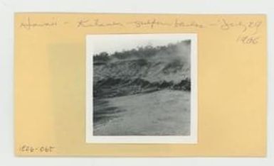 [Kilauea sulfur banks in Hawaii, envelope IE26-065]
