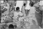 Madang market: women selling produce