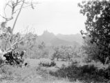 Avarua (Cook Islands), view of Rarotonga with mountains in distance