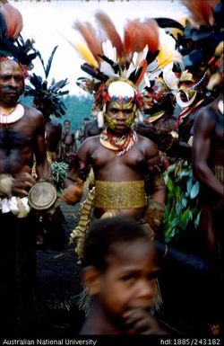 Dancers in ceremonial dress