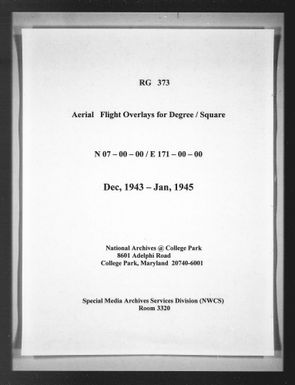 Overlay indexes for degree square 07N171E