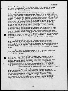 Kimmel, Husband E., Reports: Navy Court of Inquiry, Pearl Harbor Report, August 29, 1945