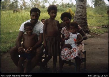 Stephen and Madeleine with children