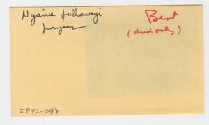 [Nysius fullawayi in Hawaii, envelope IE42-097]