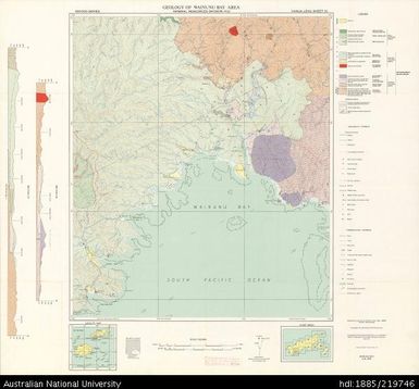 Fiji, Vanua Levu, Geology of Wainunu Bay Area, GS 472, Sheet 10, 1:50 000, 1973