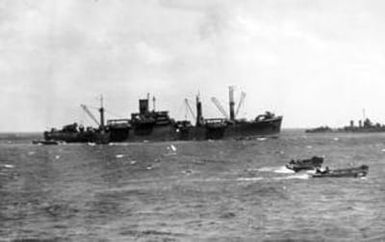 [Two Boats and Ships at the Marshall Islands]