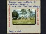 Kiunga men employed at Oriomo, playing "kick ball" on Saturday afternoon, [Papua New Guinea], c1958