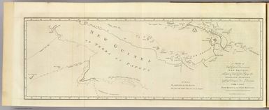 A chart of Captn. Carteret's discoveries at New Britain, with part of Captn. Cooke's passage thro Endeavor Streights, & of Captn. Dampier's tract & discoveries in 1699, & 1700, at New Guinea and New Britain. Engraved by W. Whitchurch, Pleasant Row, Islington. (London: printed for W. Strahan; and T. Cadell in the Strand, MDCCLXXIII).