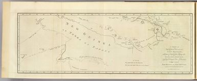 A chart of Captn. Carteret's discoveries at New Britain, with part of Captn. Cooke's passage thro Endeavor Streights, & of Captn. Dampier's tract & discoveries in 1699, & 1700, at New Guinea and New Britain. Engraved by W. Whitchurch, Pleasant Row, Islington. (London: printed for W. Strahan; and T. Cadell in the Strand, MDCCLXXIII).