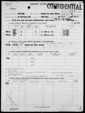 VMTB-232 - ACA reps nos 49-51 â Bombing & strafing targets in the Yap Area, Carolines 2/19-26/45