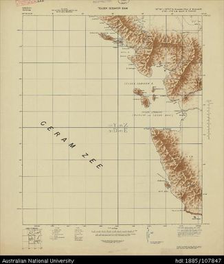 Indonesia, Papua, Netherlands Indies, Teloek Sebakor Baai, 1943, 1:250 000