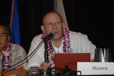 [Assignment: 48-DPA-09-30-08_SOI_K_Isl_Conf_Final] Final day of Insular Areas Health Summit [("The Future of Health Care in the Insular Areas: A Leaders Summit") at the Marriott Hotel in] Honolulu, Hawaii, where Interior Secretary Dirk Kempthorne [joined senior federal health officials and leaders of the U.S. territories and freely associated states to discuss strategies and initiatives for advancing health care in those communinties [48-DPA-09-30-08_SOI_K_Isl_Conf_Final_DOI_0825.JPG]