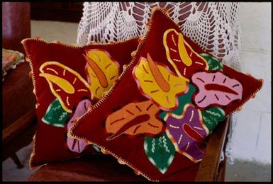 Tivaevae pillows, Cook Islands