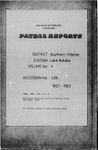 Patrol Reports. Southern Highlands District, Lake Kutubu, 1952 - 1953