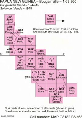 Bougainville Island : 1:63,360 / compilation & detail 2 Fd Svy Coy, Aust Svy Corps