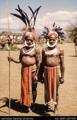 Minj: Two men in ceremonial dress