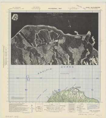 New Britain, provisional map (Cape Gloucester)