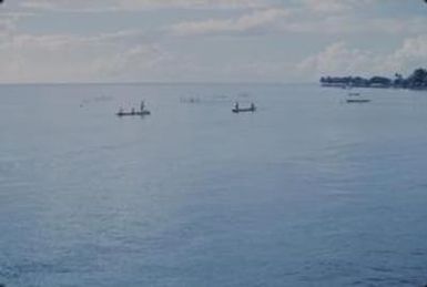 [Outrigger canoes on the water in Safotu, American Samoa] BRIT-A-AR003-004-01-068