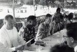 Assembly of the Pacific conference of Churches in Chepenehe, 1966 : delegates in the dining room