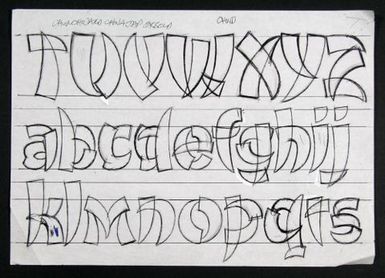 Churchward Chinatype Exbold Condensed 2005 Sketch