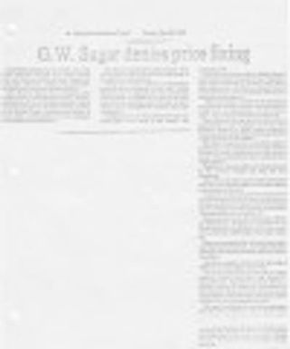 GW Sugar denies price fixing