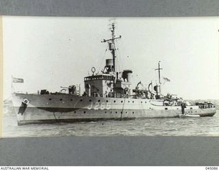 BATHURST CLASS MINESWEEPER/CORVETTE HMAS BOWEN. COMMISSIONED ON 9TH NOVEMBER 1942 BOWEN SPENT HER WAR SERVICE IN NEW GUINEA WATERS. AFTER SOME POST WAR WORK IN MID-PACIFIC WATERS SHE RETURNED TO ..