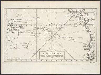 Carte Réduite de la Mer du Sud