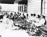 Feast at Robert Louis Stevenson's House, Vailima, Samoa