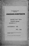 Patrol Reports. East Sepik District, Wewak, 1957 - 1958