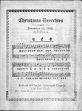 Program for Christmas Exercises and hymns, Korean Methodist Episcopal Church, Benediction by Soon Hyun