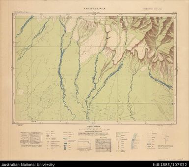 Indonesia, Western New Guinea, Makaupa Rivier, Series: Nederlands-Nieuw-Guinea, Sheet 18-R, 1956, 1:100 000