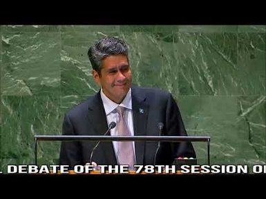 Palau President Addresses United Nations General Debate, 78th Session
