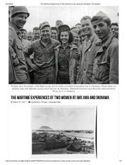 The Wartime Experiences Of Two Women At Iwo Jima And Okinawa