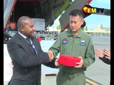 CHINA DONATES DISASTER RELIEF SUPPLIES