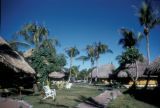 French Polynesia, resort huts in Papeete